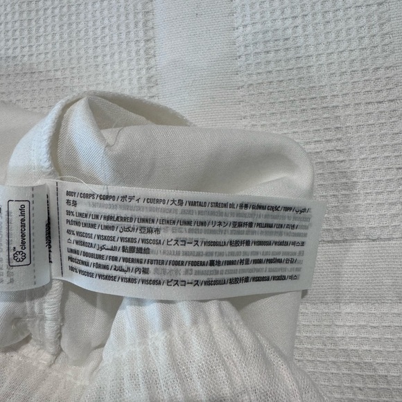 Abercrombie & Fitch White Linen Shorts - Picture 4 of 4